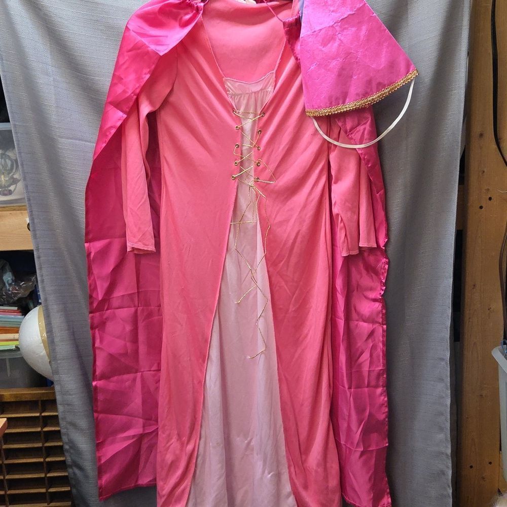 Princess, Renissance, Medieval‎ Dress With Headpiece And Cape. Childs Size 12-14